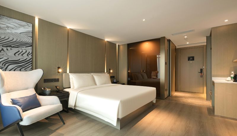 Zimmer - Wuhan Square Hankou Financial Center Atour Hotel Wuhan Plaza Hankou financial center