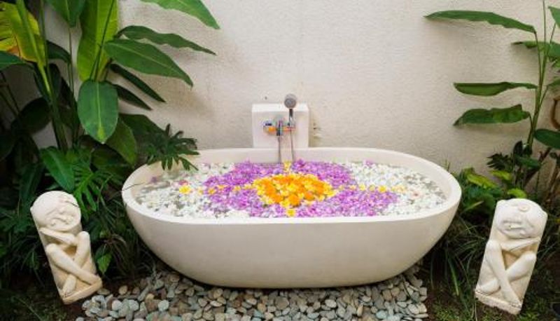 Badkamer - Infinity Pool ! Calma Ubud Suite & Villas - Rice Fields View