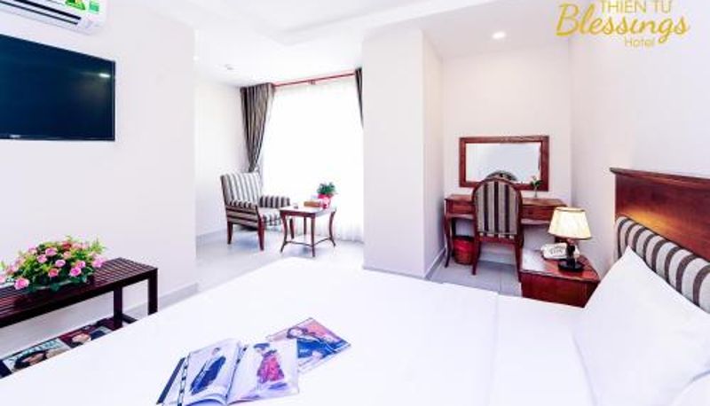 Pokój - Thiên Tứ Blessings Hotel江山民宿范五老街胡志明市