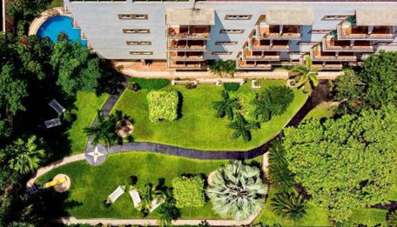 ホテルの屋外エリア - Hotel Palacio Maya