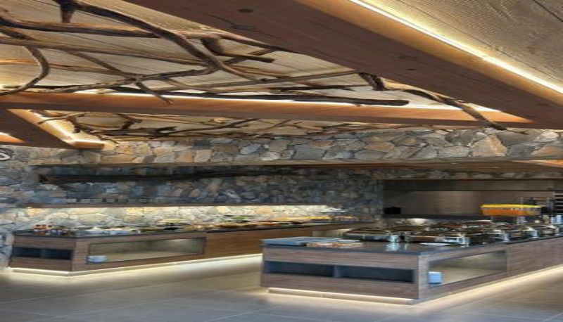 Sala prima colazione all'interno del ristorante - Jebel Shams Resort منتجع جبل شمس