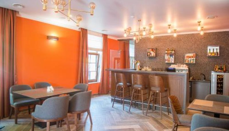 Ontbijtzaal in het restaurant - Central Hotel Radviliškis