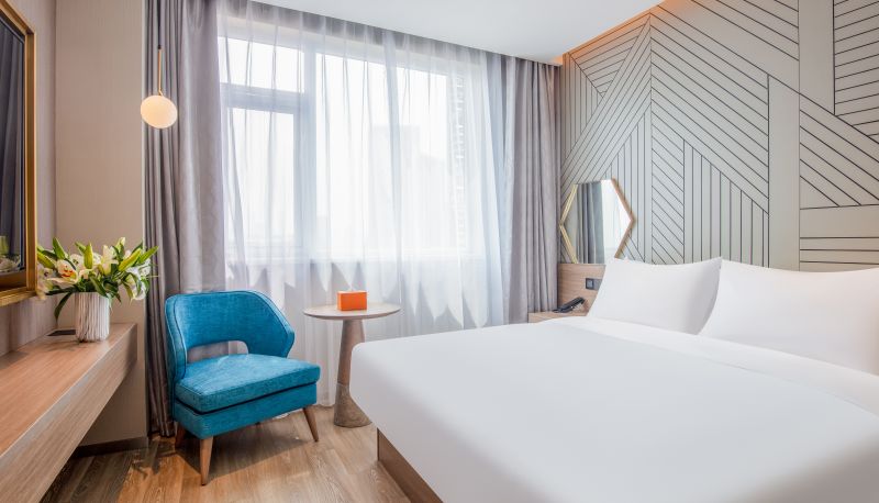Zimmer - Orange Yantai Railway Station Hotel