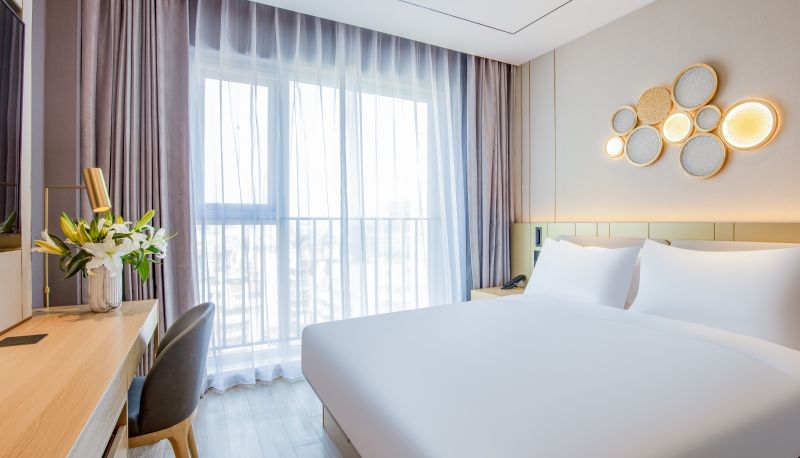 Zimmer - Orange Yantai Railway Station Hotel
