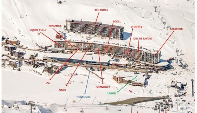 Info - vue lac MAE-3644 commerce  proche des pistes Résidence Ducs De Savoie - Appartement 3