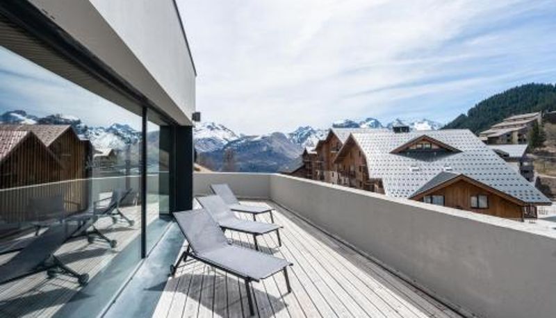 Terasse - Résidence Vacancéole - Les Ecrins d'Auris