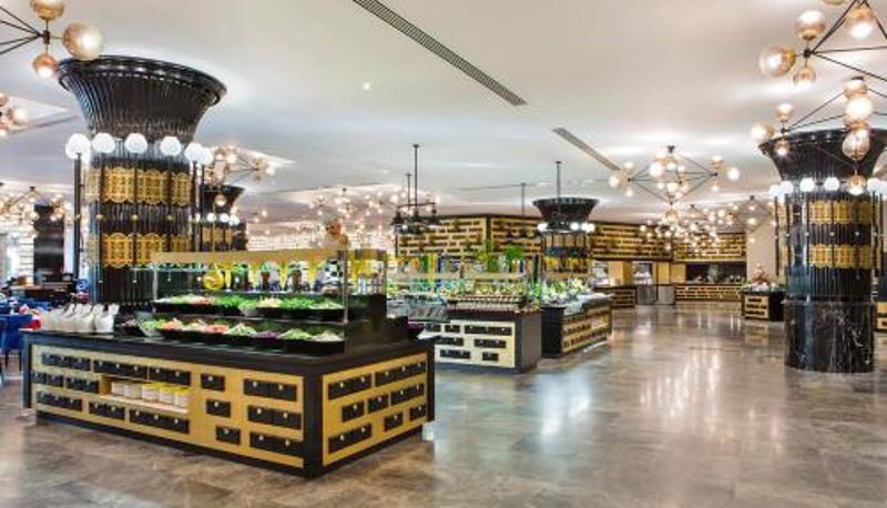 Ontbijtzaal in het restaurant - Granada Luxury Belek - Family Kids Concept