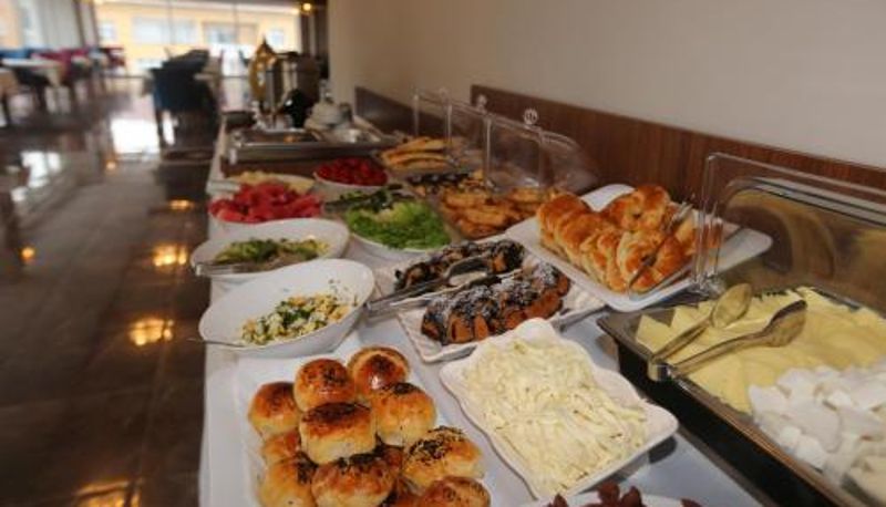 Ontbijtzaal in het restaurant - TEVETOGLU HOTEL