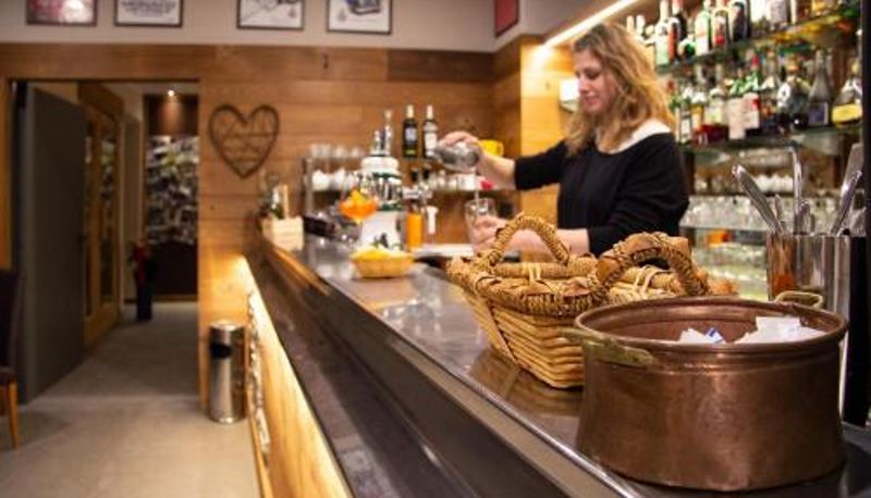 Sala de desayunos dentro del restaurante - Albergo San Carlo