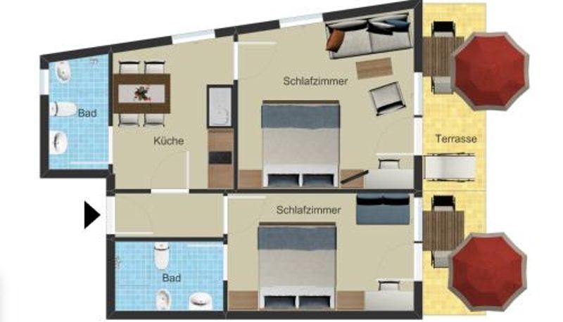 Apartament - Ferienwohnungen St Hippolyt mit Hallenbad