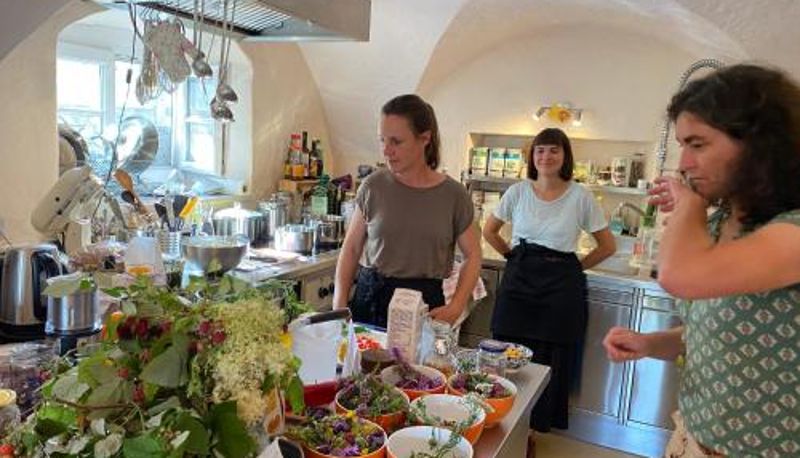 Sala prima colazione all'interno del ristorante - Tauglerei Doppelzimmer Bergamotte