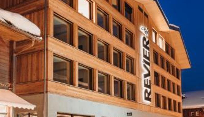 ホテルの屋外エリア - Revier Mountain Lodge Adelboden