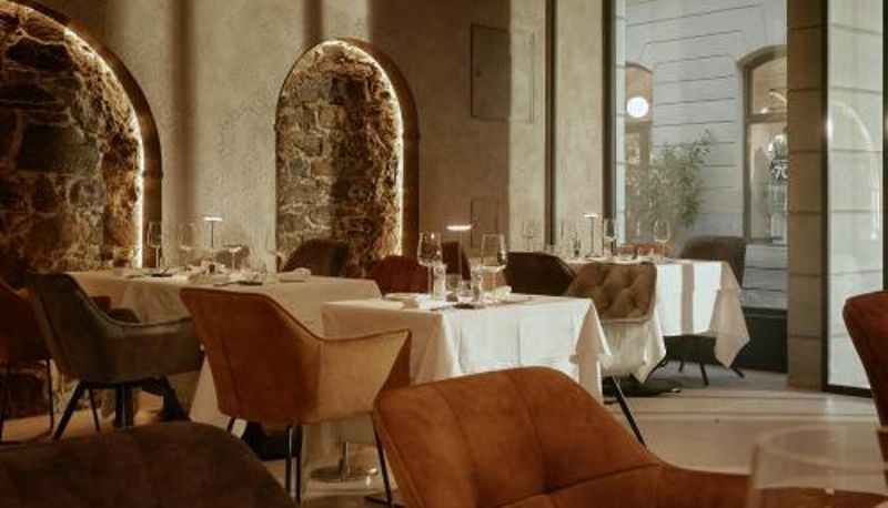 Restoran içinde kahvaltı salonu - The Hotel Ljubljana