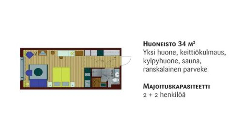 Standardzimmer - Kuortaneen Urheiluopisto