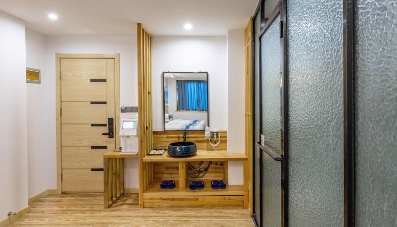 Zimmer - Yilai boutique Jurong Renmin Road Guofeng Qingshe Hotel