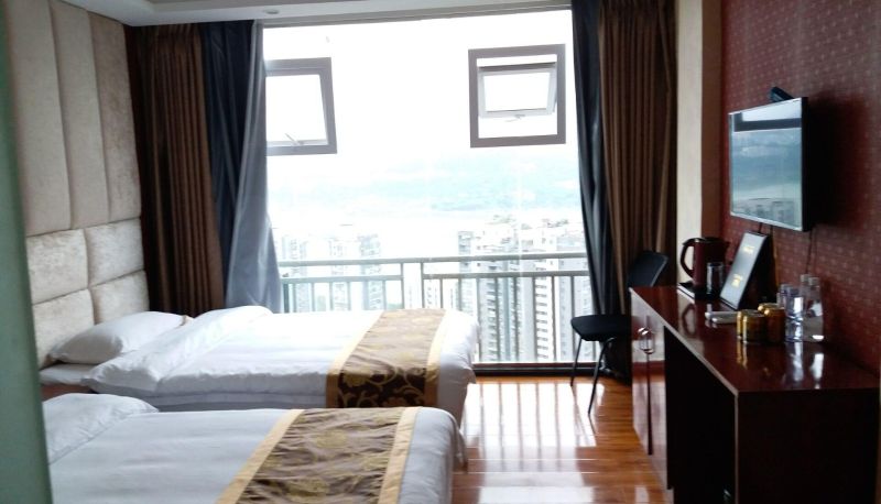 Pokój z widokiem na rzekę - Yijing Business Hotel