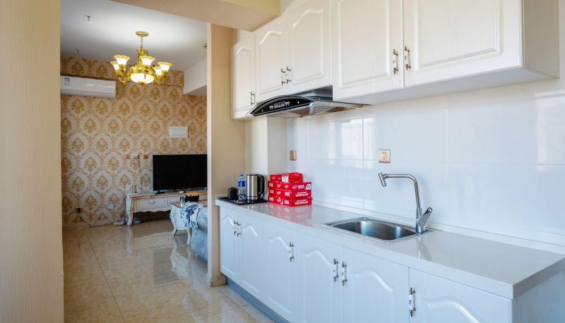 Pokój z widokiem na rzekę - Yijia Hexin Hotel style Apartment (Olympic Sports Center Branch)