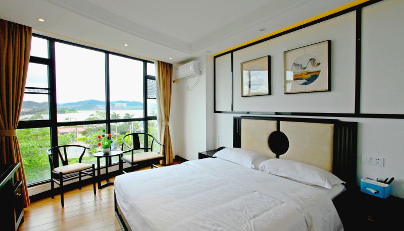Zimmer mit Meerblick - Qiwanqing Seaview Hotel (Fangchenggang Cross Sea Bridge Store)