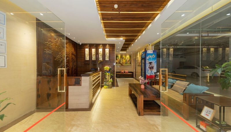 Zewnętrzna część hotelu - Harman Smart Hotel