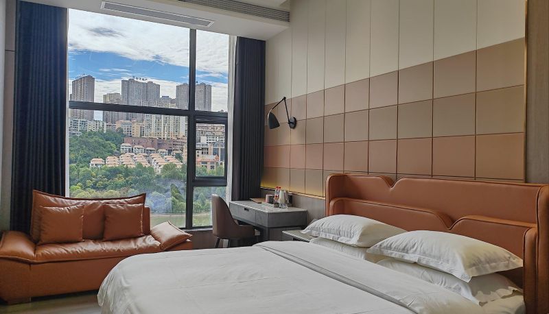 Pokój z widokiem na jezioro - Wanghu Zhixi Technology Hotel (Panzhou Branch)
