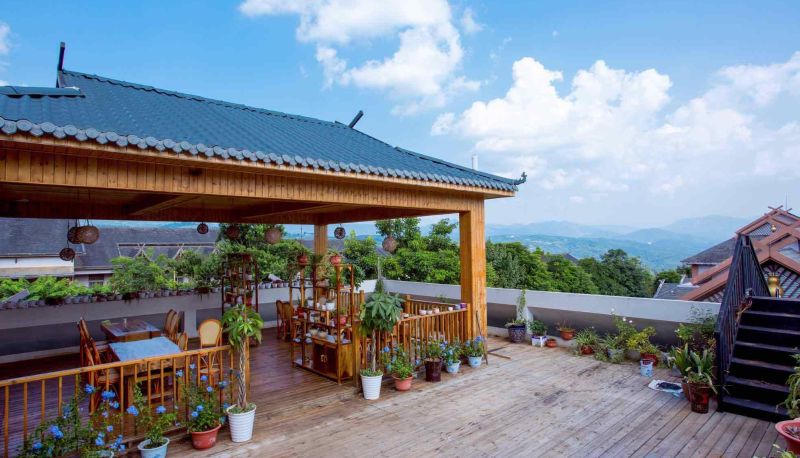 Area esterna dell'hotel - Minjiang Hotel
