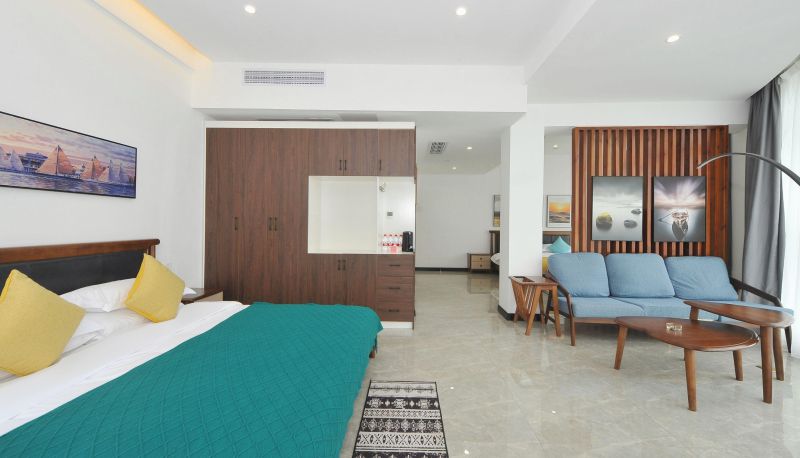 Pokój z widokiem na morze - Jiangshan Xinduobang Seaview Hotel (Sankuaishi Bailangtan Branch)