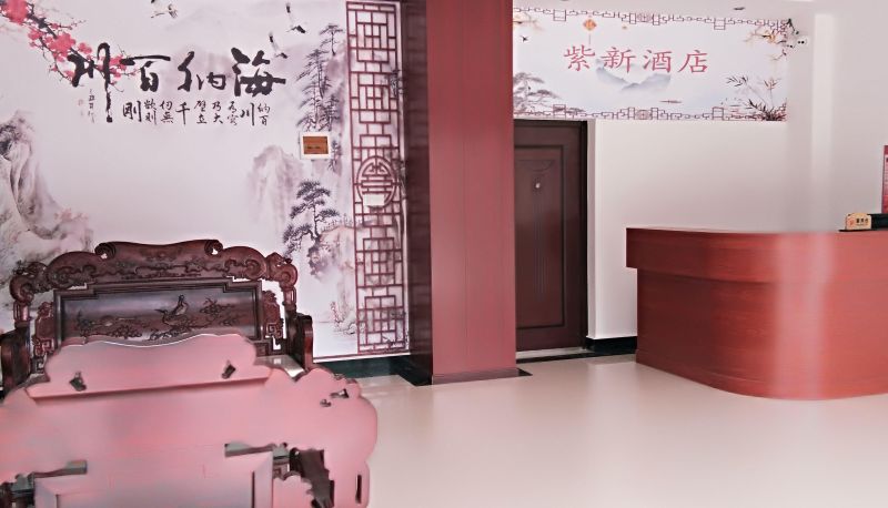 Buitenruimte van het hotel - Zixin Hotel