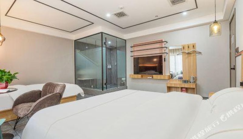 Pokój typu family - Huayu wisdom Hotel (Zhongmou enpinghu subway station store)