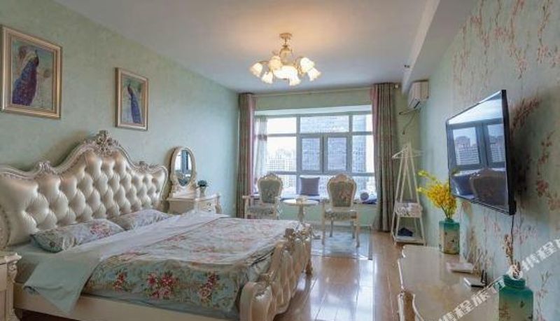 Zimmer mit Meerblick - Yantai Meisu Holiday Apartment