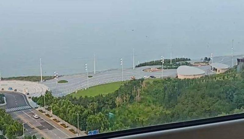 Pokój z widokiem na morze - Yantai Kangxinju Apartment