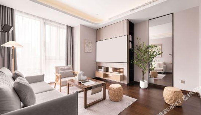 Room with river view - White Deer Apartment Hotel (Wuhan Greenland International Financial City store)