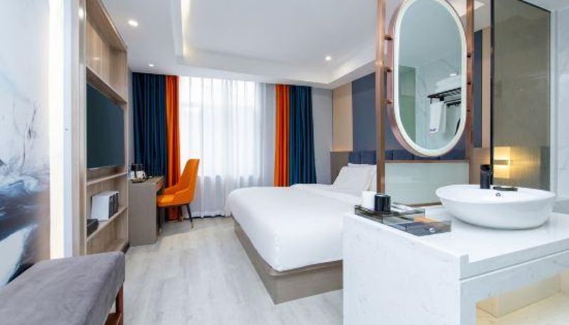 Zimmer - Y2 Boutique Hotel(Wuhan Jianghan Road Pedestrian Street)