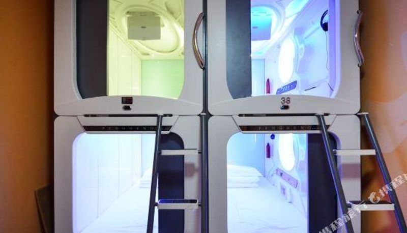 Vista interna - Zhumengzhe Capsule Hostel