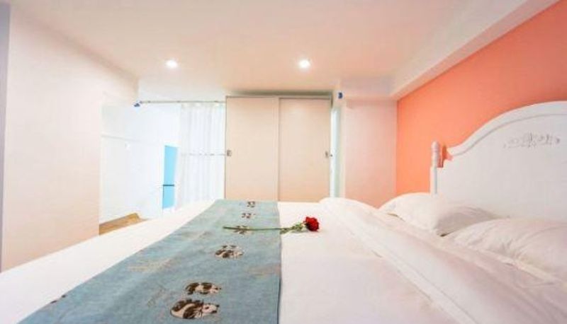 Widok wnętrza - Penghu Bay Loft Light Luxury Apartment Hotel (Nanchang West Station Amber Garden Shop)