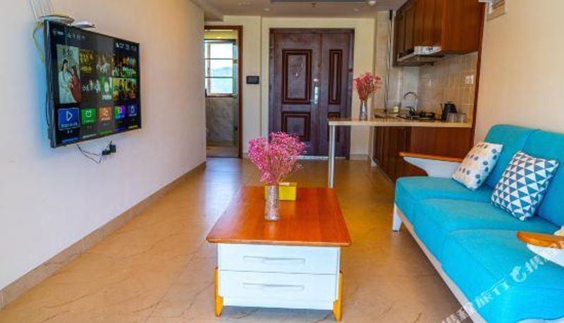 Pokój z widokiem na morze - Sanya Huawu Seaview Suite Apartment (Nanshan Temple Tianya Haijiao)