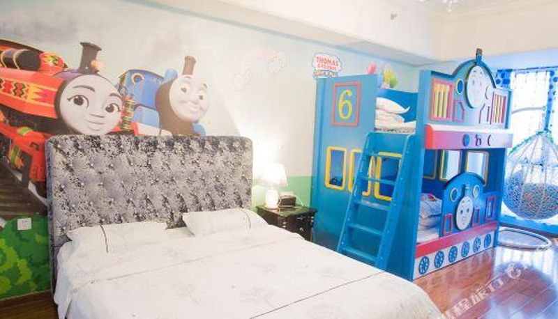 Chambre - Wanmin Family-friendly Theme Apartment (Guangzhou Panyu Wanda Plaza)