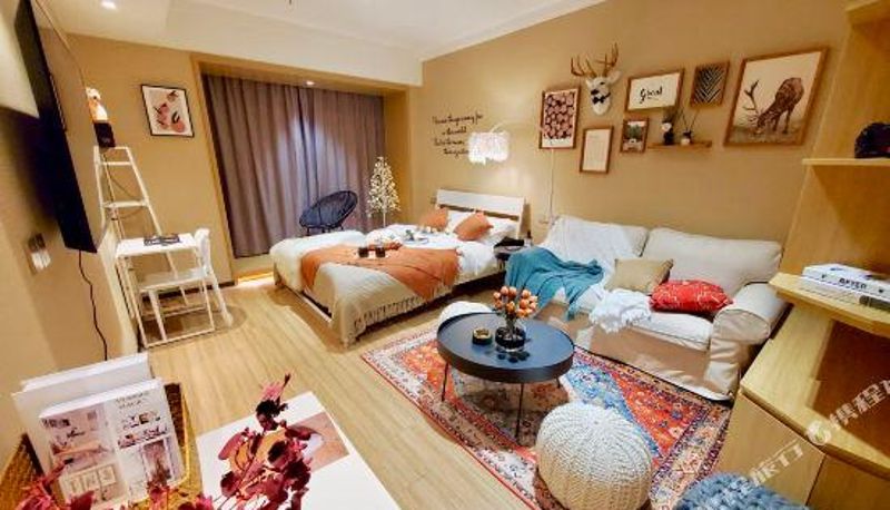 Habitación - NanJing Flowers apartment (Nanjing South Railway Station Tianlong Temple Subway Station Branch)