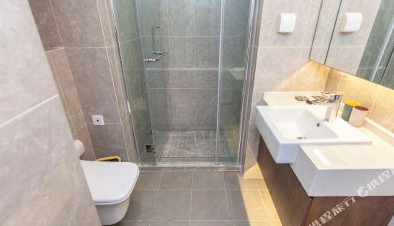 Pokój z widokiem na góry - Marriott Yishu LOFT Boutique Apartment (Qingdao Nanling Subway Station)
