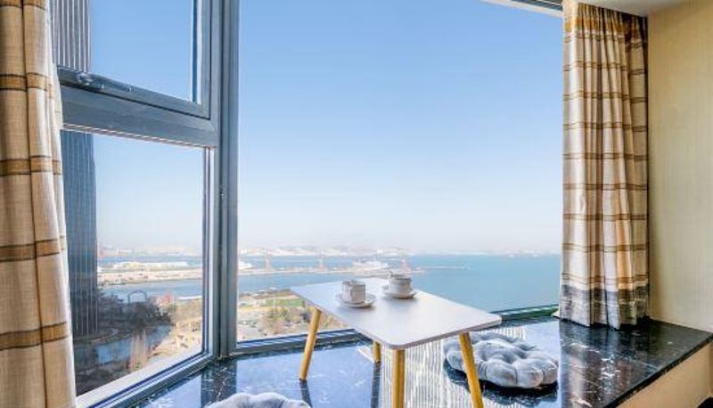 Pokój z widokiem na morze - Mantu Light Luxury B&B (Dalian Donggang Venice Water City Branch)