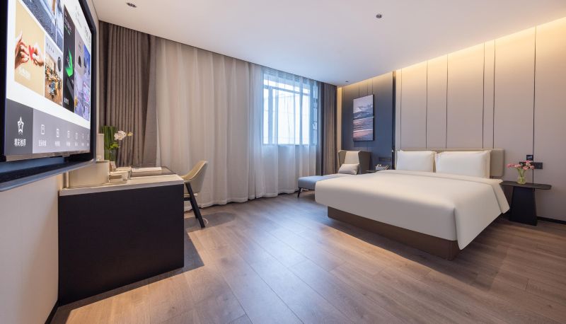 Zimmer - Guangzhou Panyu Wanbo CBD Hanxi Changlong Atour X Hotel