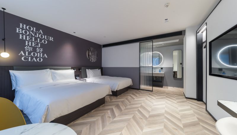 Zimmer - Hello Wuhan Hubei University Xujiapeng Subway Station Hotel