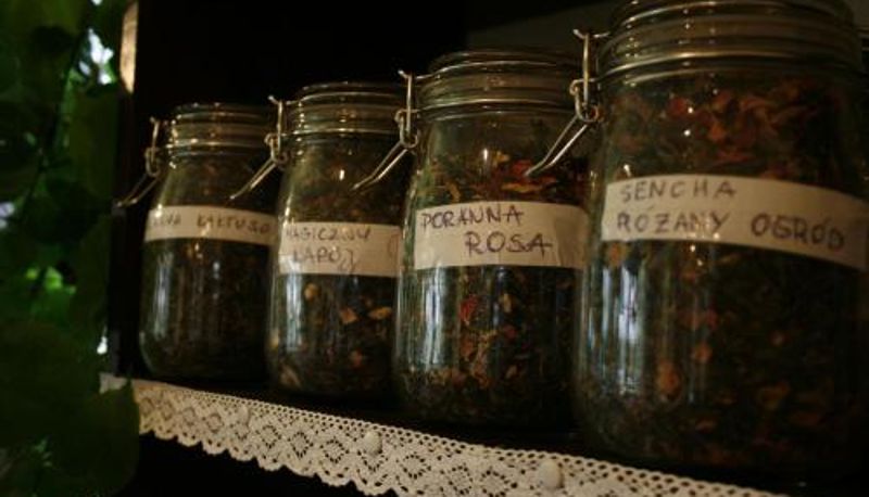 Ontbijtzaal in het restaurant - Gościniec i Herbaciarnia Pod Złotą Łyżwą