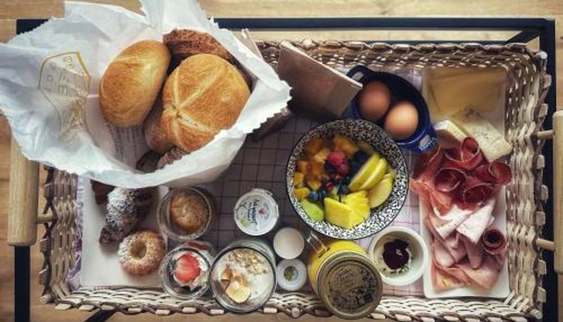 Frühstücksraum innerhalb des Restaurants - Amus Suites Dolomites