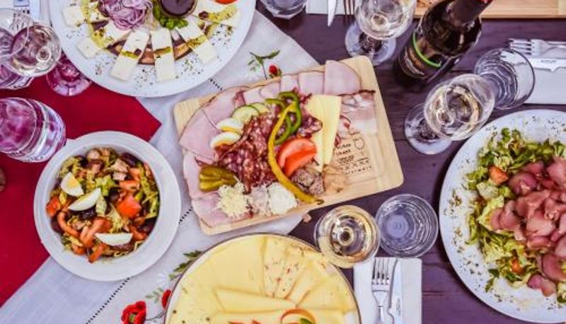 Ontbijtzaal in het restaurant - Weingut Buschenschank Schneiderannerl