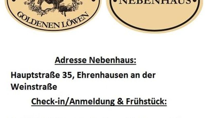 Informacje - Gasthof zum Goldenen Löwen - Nebenhaus