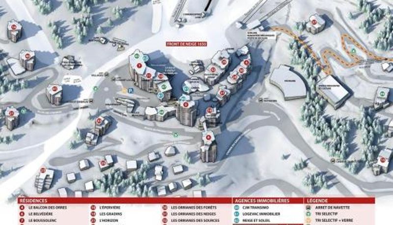Bilgi - Résidence Les Carlines - Studio équipé pour 4 personnes au coeur de station MAE-3264