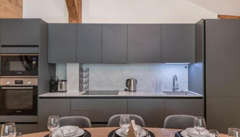 Standart oda - 3 chambres Superbe penthouse à Courchevel 1650 avec cheminée