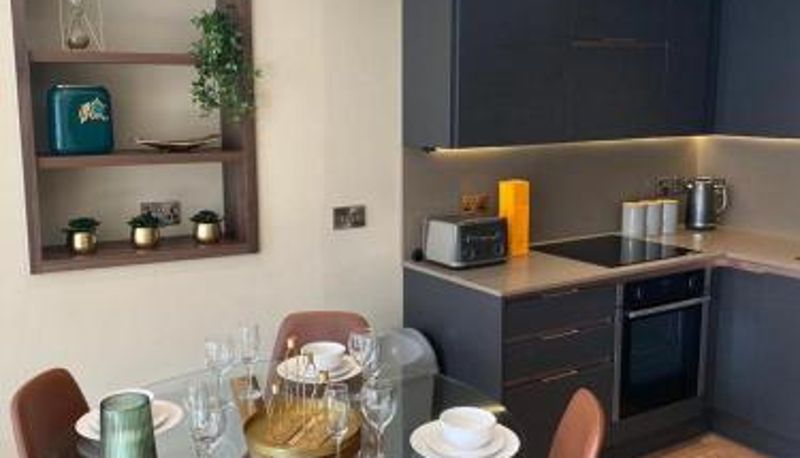 Mutfak - 2 Bedroom Apartment at Hudson Quarter