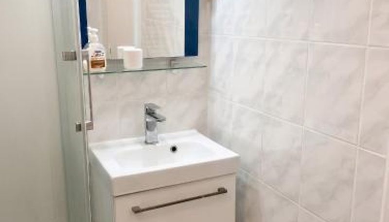 Badezimmer - proche des pistes  22 m² Studio chaleureux à Villarembert