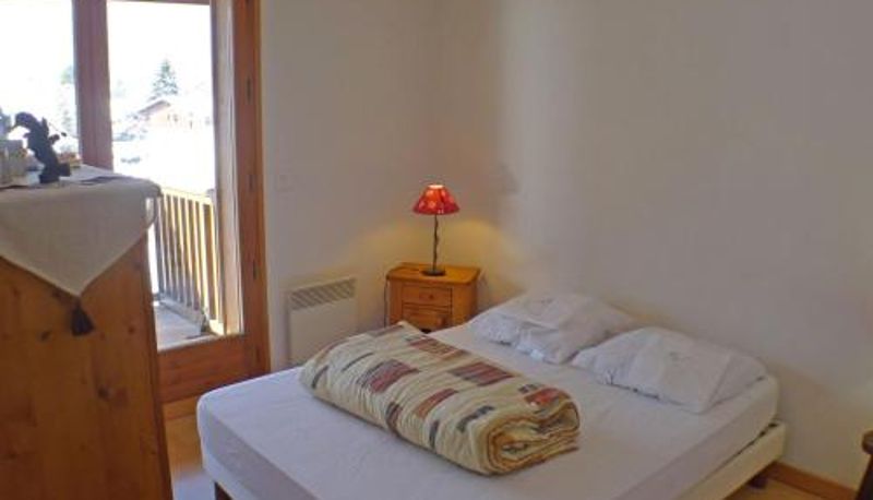 Quarto standard - Appartement spacieux 3 pièces avec balcon et garage à Samoëns